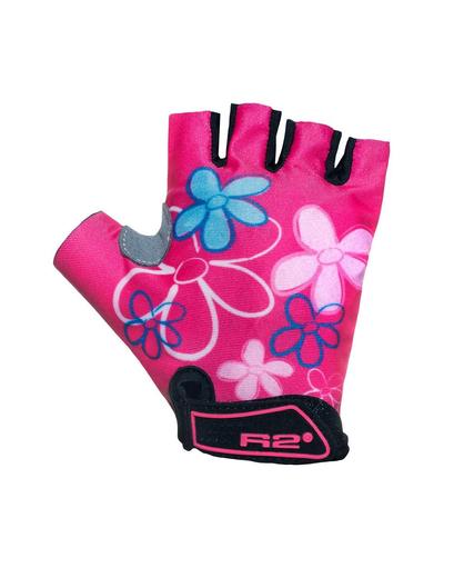 Рукавички дитячі R2 VOSKA рожевий з квітками вік 2 - 3 роки