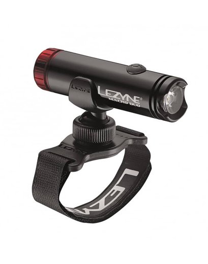Світло Lezyne MACRO DRIVE DUO 400 2-in-1 на шолом чорний