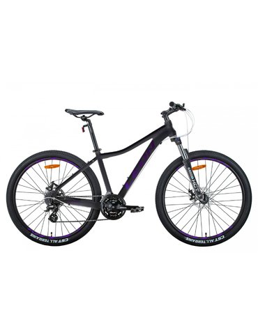 Велосипед Leon XC-LADY AM DD 27.5" антрацитовий з фіолетовим  16.5"