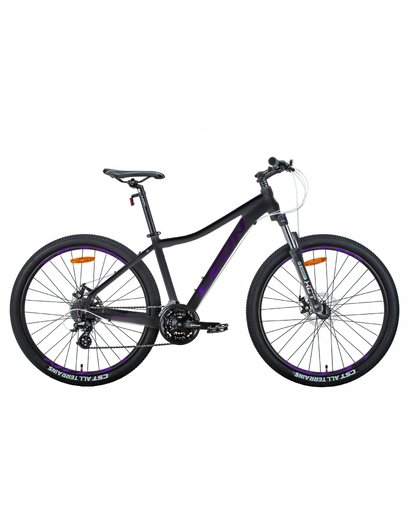 Велосипед Leon XC-LADY AM DD 27.5" антрацитовий з фіолетовим  16.5"