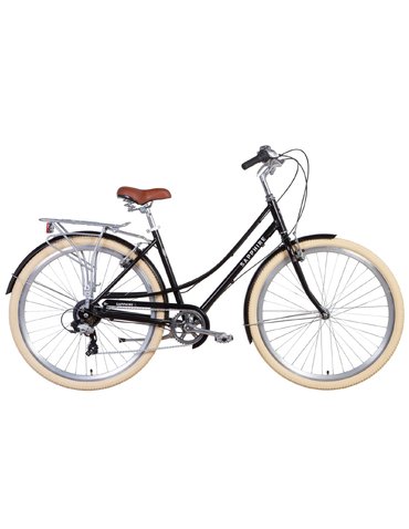 Велосипед Dorozhnik SAPPHIRE 28" чорний 19" 2021 з багажником (тріскачка)