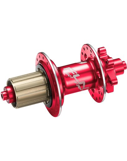 Втулка задняя Funn Fantom 135mm, QR 5mm axle, Disc brake 6-bolt Anod. Red 32H