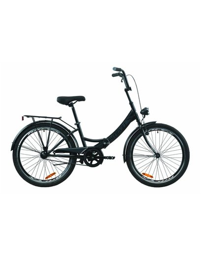 Велосипед  24" Formula SMART рама 15" Vbr з ліхтарем, чорно-сірий з білим 2020