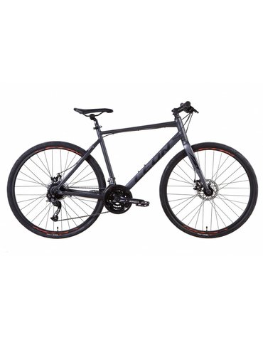 Велосипед Leon HD-80 DD 28" графітовий з чорним 19" 2021