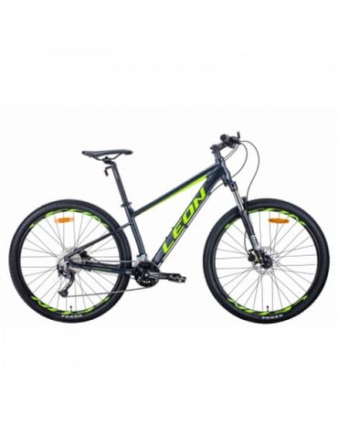Велосипед Leon XC-70 AM HDD 27.5" антрацитно-жовтий з чорним 16" 2021