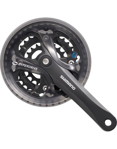 Шатуни Shimano FC-M361 175мм, захист зірок 42X32X22 Чорний