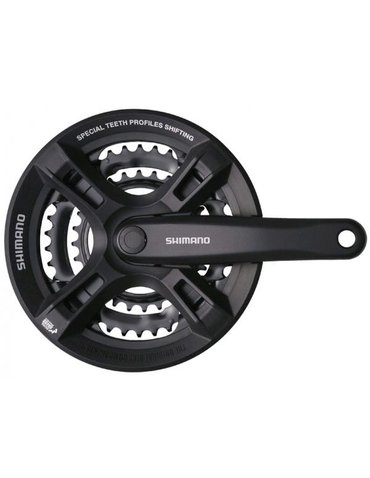 Шатуни Shimano FC-M171 170мм, захист зірок 48X38X28