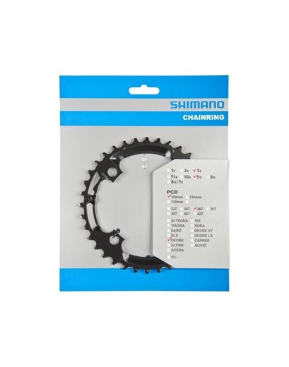 Зірка шатунів Shimano Deore FC-M590 36T чорний