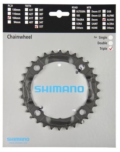 Зірка шатунів Shimano FC-M430 ALIVIO 32зуб, черн.