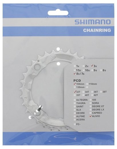 Зірка шатунів Shimano Alivio FC-M410/M415 32T сріблястий