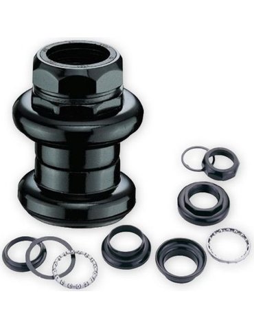 Рульова колонка 1" VP VP-H692W, різьбова, d 22.2 / 30/27, 24 TPI, підшипники сепараторні, сталева, чорна