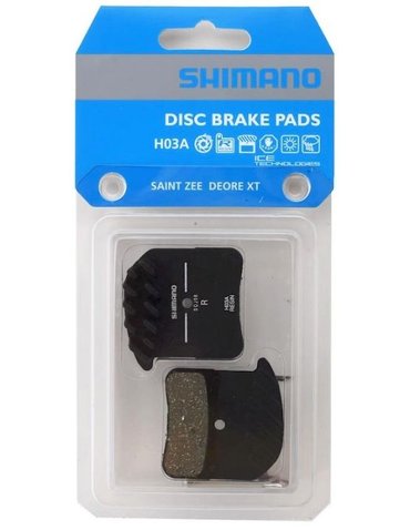 Гальмівні колодки дискові Shimano H03A XT/SAINT/ZEE resin (organic) + радіатор