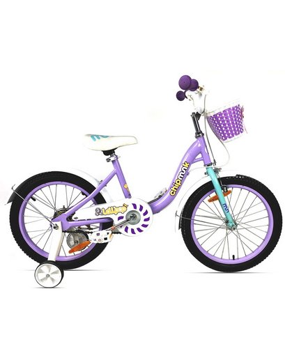 Велосипед 18" RoyalBaby Chipmunk MM Girls 18 (OFFICIAL UA) фіолетовий
