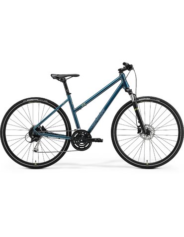 Велосипед 28" Merida CROSSWAY 100 L teal-blue(silver-blue/lime) XXS (39L) 135-150 см