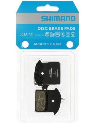 Гальмівні колодки дискові Shimano J03A XTR/XT/SLX/DEORE/ALFINE/ULTEGRA resin (organic) + радіатор