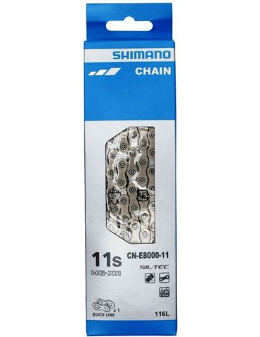 Ланцюг Shimano CN-E8000 STEPS 11-speed 138 links SIL-TEC (для електровелосипедів) + Quick-LINK