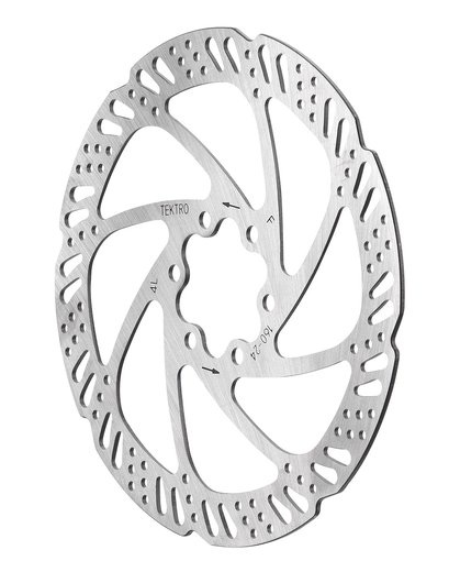 Ротор Tektro TR160-24 160 мм під 6 болтів сріблястий