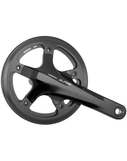 Шатуны Shimano FC-S501 ALFINE, інтегрована вісь, 170мм, 42Т/подв.захист зірки, з компонент. каретки