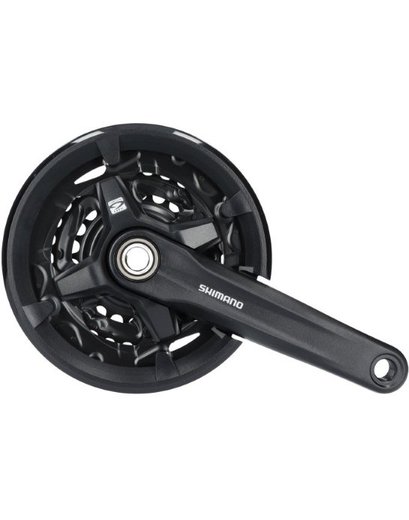 Шатуни Shimano FC-MT210-3, 175мм, 40X30X22, інтегрована вісь, захист зірок, без каретки