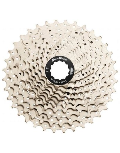 Касета SunRace CSMS0 TAW X, 10 швидкостей, 11-36Т, алюмінієвий  павук, Silver