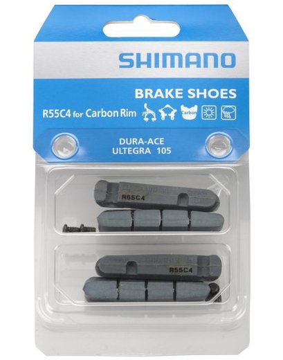 Гальмівні колодки (гумки) Shimano R55C4 DURA-ACE/ULTEGRA/105 для карбонових ободів (2 пари)