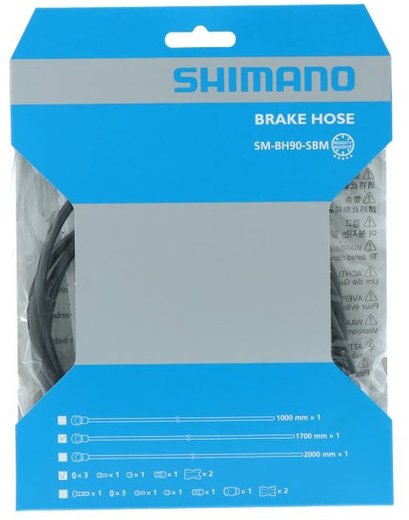 Гідролінія Shimano DEORE XT SM-BH90-SBM-LL для дискових гальм, 1000мм чорна