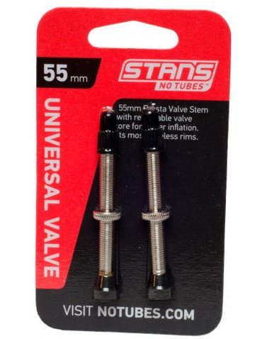 Ніпель Stan's Notubes FV (2шт блістер) silver 55 mm