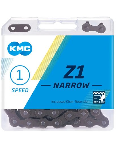 Ланцюг KMC Z1 Narrow 1-speed 112 links brown + замок