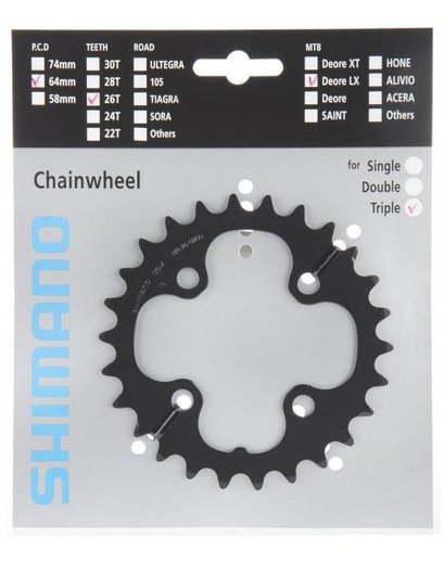 Зірка шатунів Shimano FC-M660 SLX, 26зуб, 9-швидк.