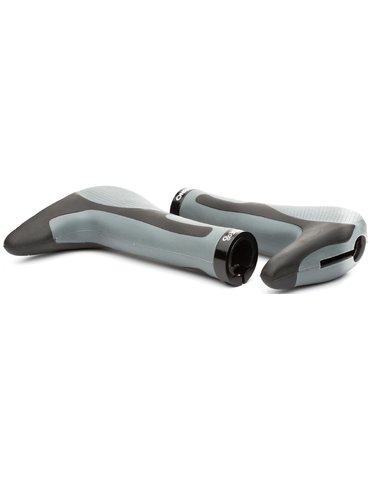 Ручки руля ONRIDE HornGrip50. Чорний/Сірий