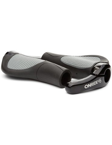 Ручки руля ONRIDE HornGrip70. Чорний/Сірий