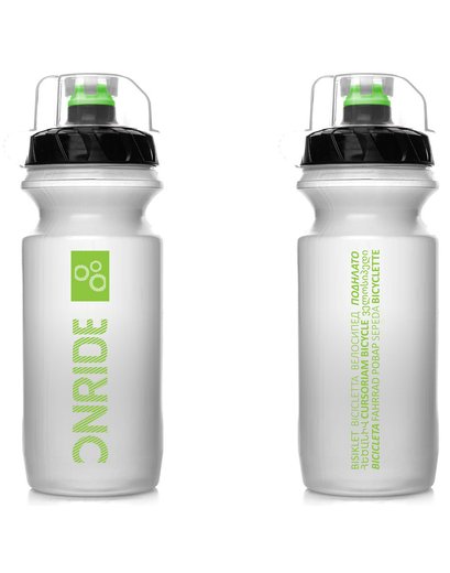 Фляга ONRIDE Ram 600 мл. прозора зелена з ковпачком