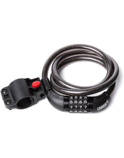 Замок ONRIDE Enigma 30 спіральний кодовий з кріпленням 12*1000мм