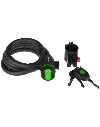 Замок ONRIDE Widest спіральний з кріпленням 15*1500мм, ключ з підсвіткою, матова оболонка