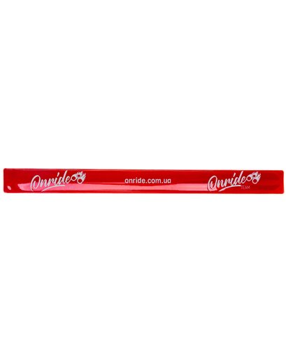 Світловідбиваюча смужка ONRIDE Тім 3х34см червона