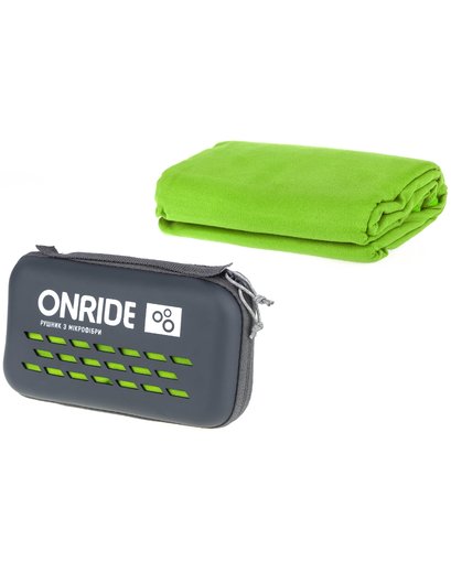 Рушник з мікрофібри ONRIDE Wipe 20 (120х60см) зелений у кейсі