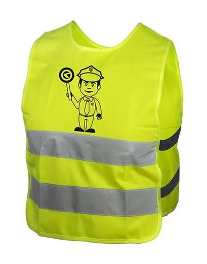 Світловідбиваючий жилет дитячий KLS Starlight Police Розмір M (34x43 см)