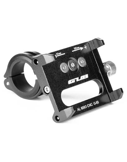 Тримач гаджета GUB G-85 на кермо/винос алюмінієвий, чорний
