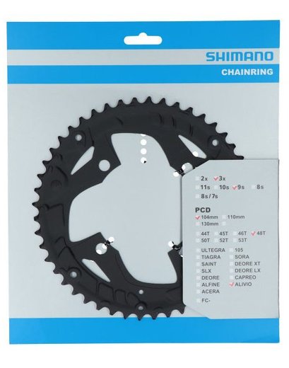 Зірка шатунів FC-T4010 ALIVIO, 48зуб. 9-швидк 104мм