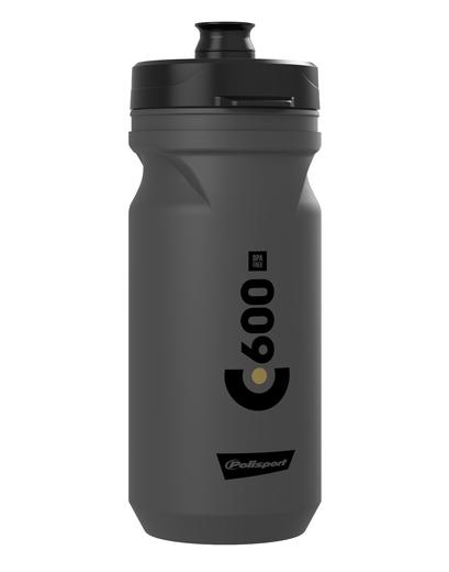 Фляга POLISPORT C600 600мл Clip-On сірий/чорний