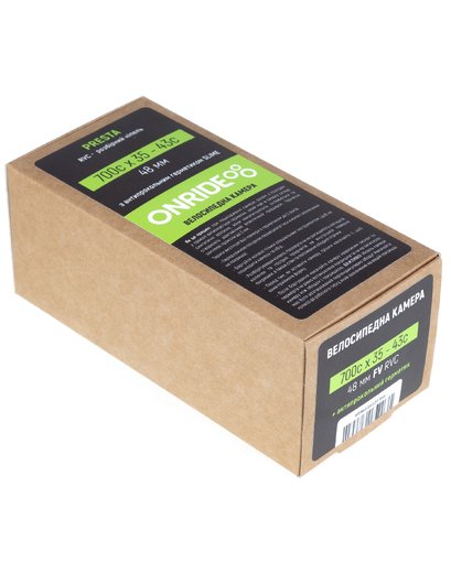 Камера 28 700x35-43 ONRIDE (з антипрокольною рідиною Slime) FV48 RVC