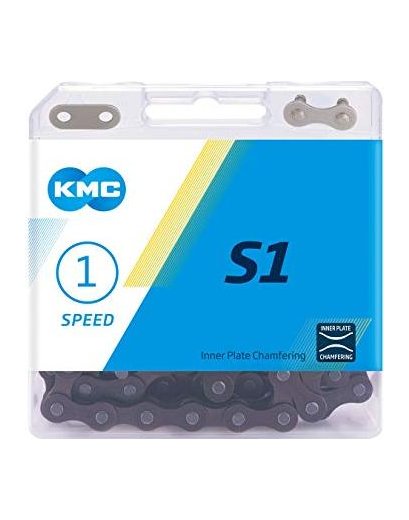 Ланцюг KMC S1 Wide 1-speed 112 links brown + замок