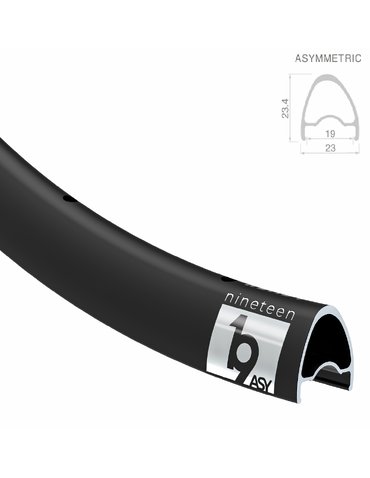 Обід 28" BlackJack READY 19 ASY Light (622x19 mm) 28H асиметричний, Disc, безкамерний, black (анодований)