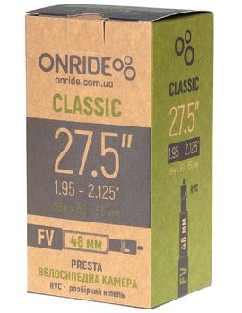 Камера ONRIDE Classic 700x19-23c FV 48 RVC - розбірний ніпель