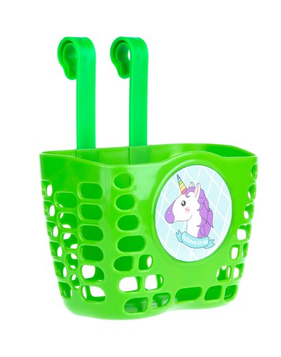 Кошик дитячий пластиковий на кермо ONRIDE Bundle Mini зелений для велосипедів 12-14"