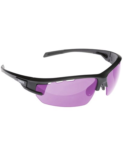 Окуляри ONRIDE Leader 40 матово чорні з лінзами HD purple (19%)