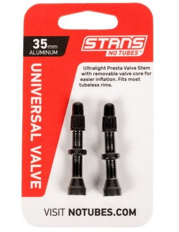 Ніпель Stan's Notubes FV (2шт блістер) black 35 mm