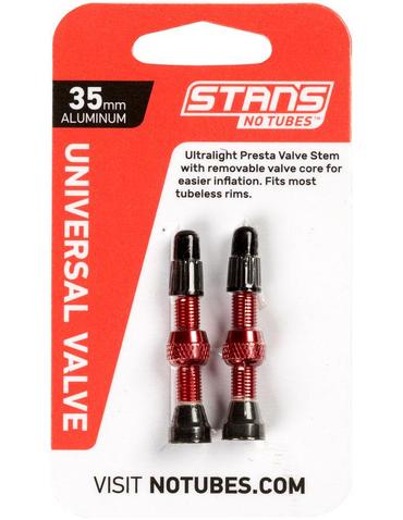 Ніпель Stan's Notubes FV (2шт блістер) red 35 mm