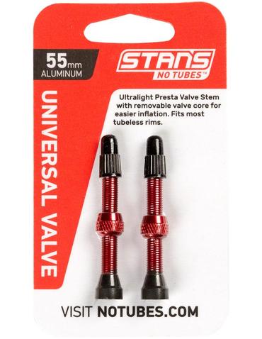 Ніпель Stan's Notubes FV (2шт блістер) red 55 mm