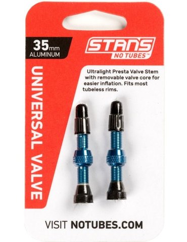 Ніпель Stan's Notubes FV (2шт блістер) blue 35 mm